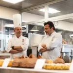 Stefano Laghi e Mario Ragona docenti del corso di pasticceria durante la masterclass Torte fresche all'italiana